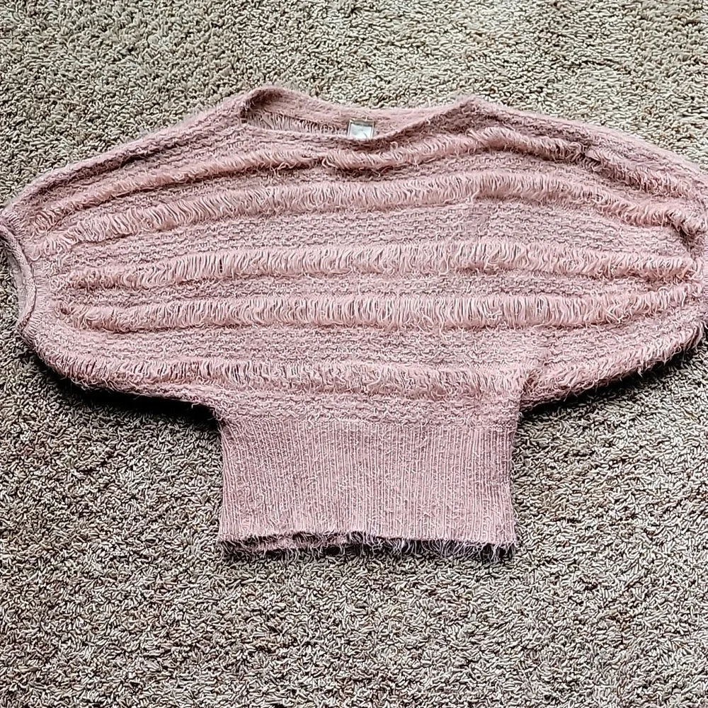 Puff & Bear Blush / Peach Color Fuzzy Sweater - Picture 10 of 10